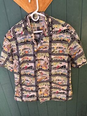 Honolulu Short-Sleeve Button Shirt, 100% Cotton, NEWT